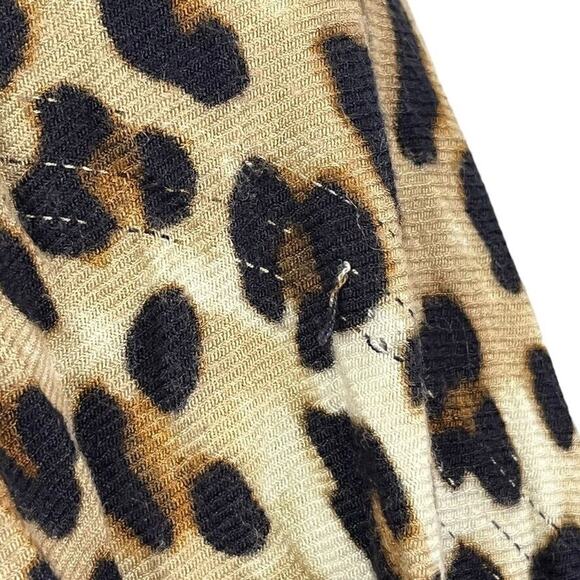 Chicos Womens Ruana Fusion Leopard Print Poncho Jacket Open Draped Top One Size - Picture 9 of 14